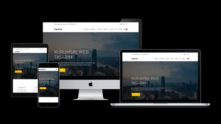 Construction Company Corporate Website Software V2 – Project and Business Presentation System